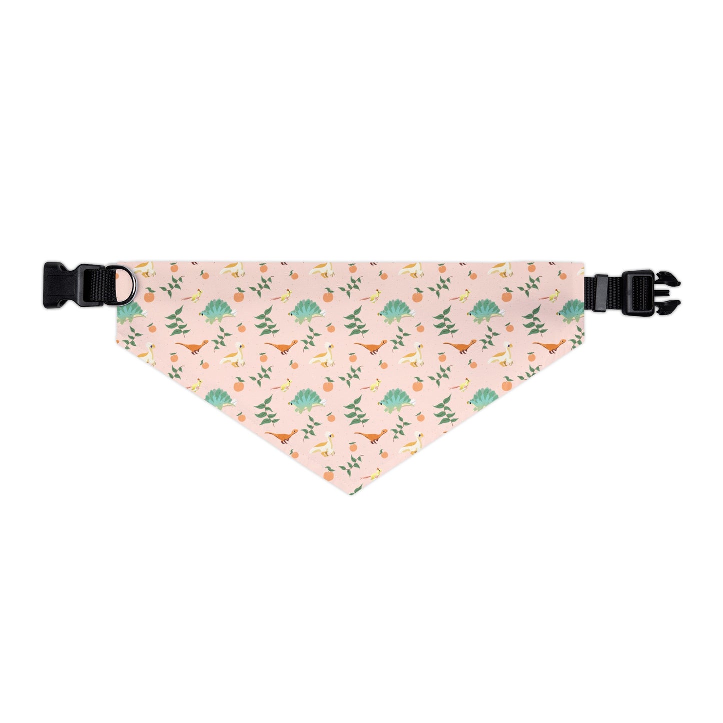 Peach Dinos - Pet Bandana Collar