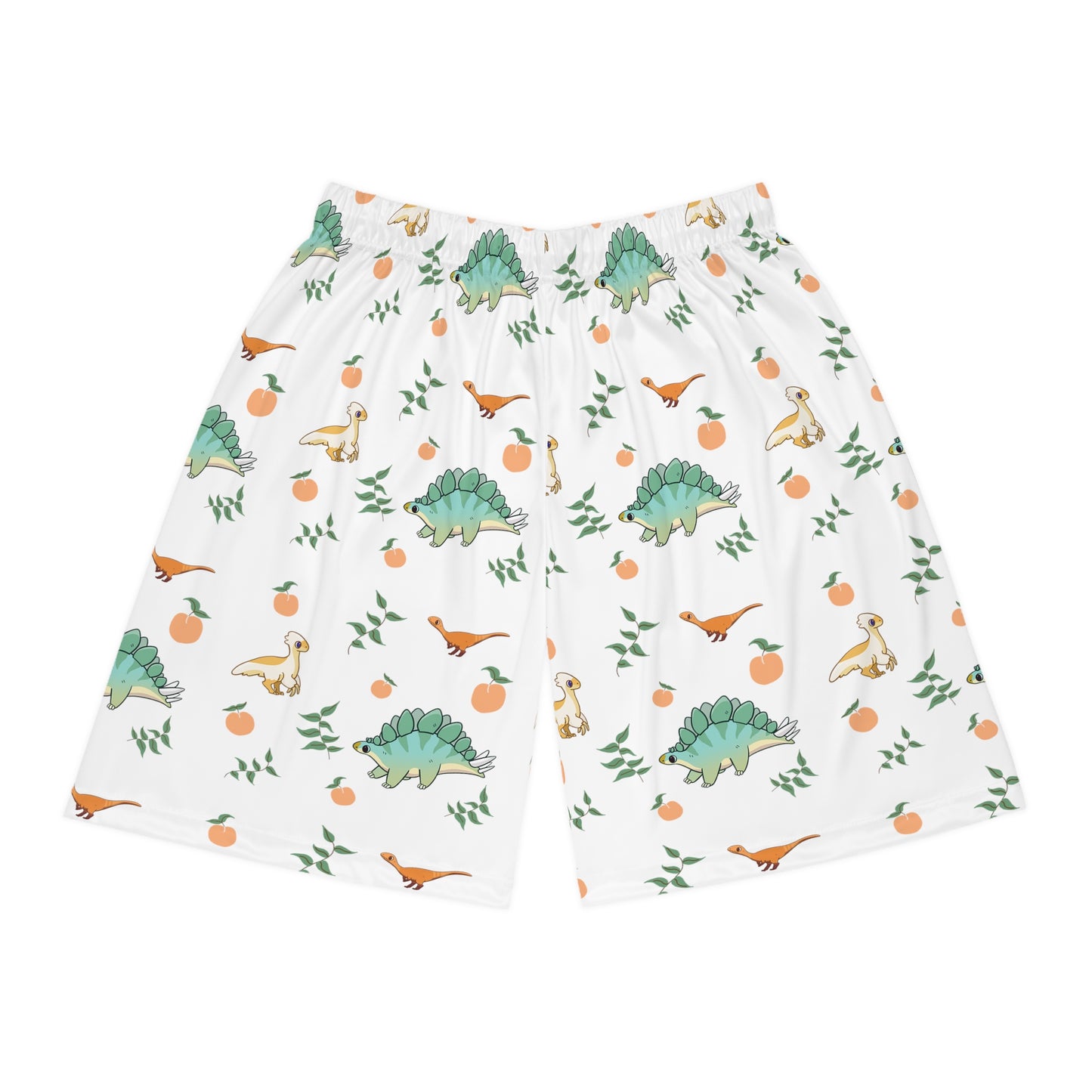 Peach Dinos - Sports Shorts