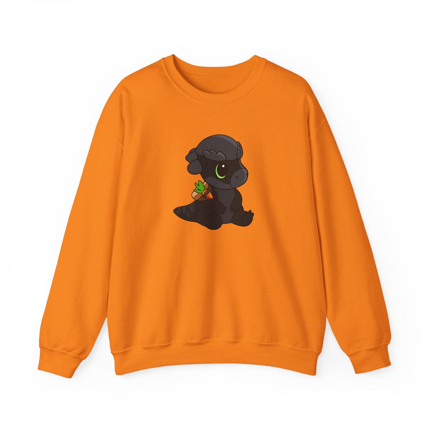 Limited Edition Bonk the Melanistic Pachycephalosaurus Plushie Art - Unisex Heavy Blend™ Crewneck Sweatshirt