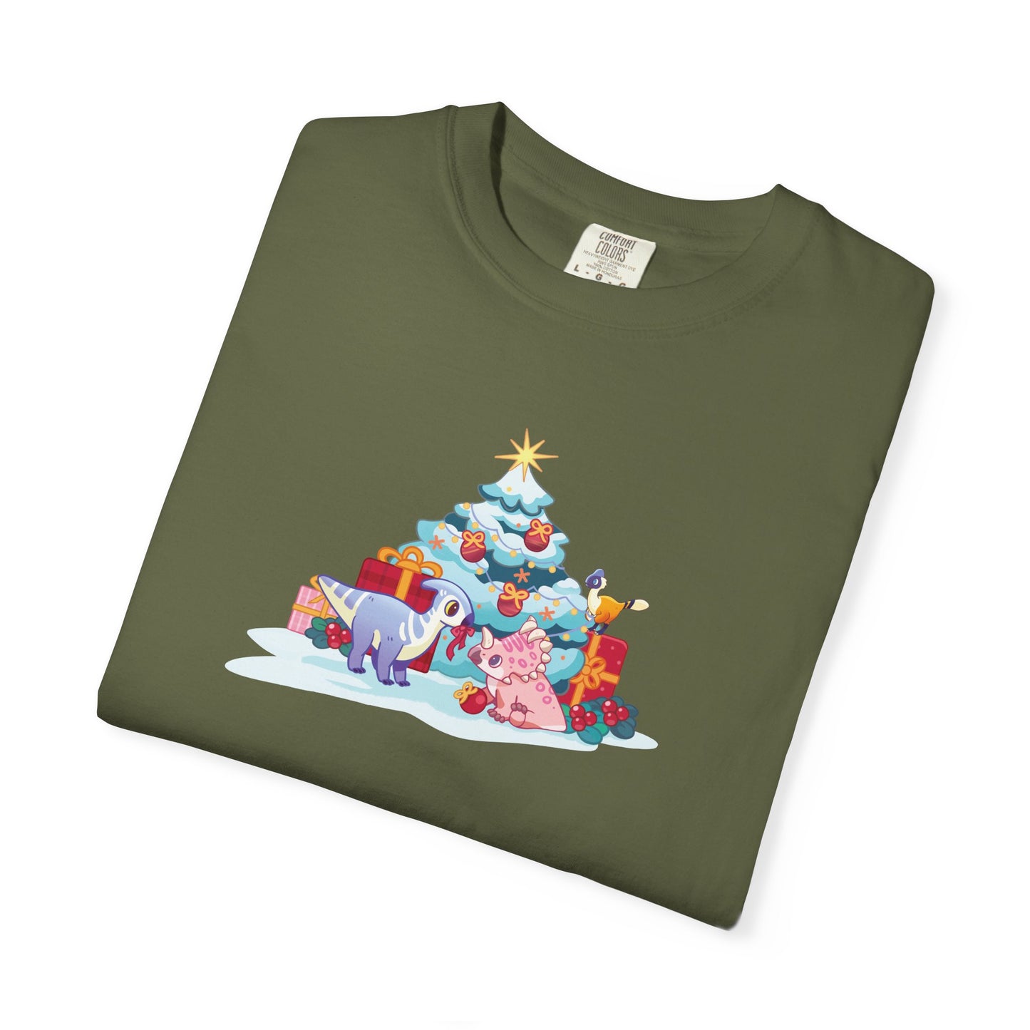 Holiday Dino Tree Decorating T-Shirt