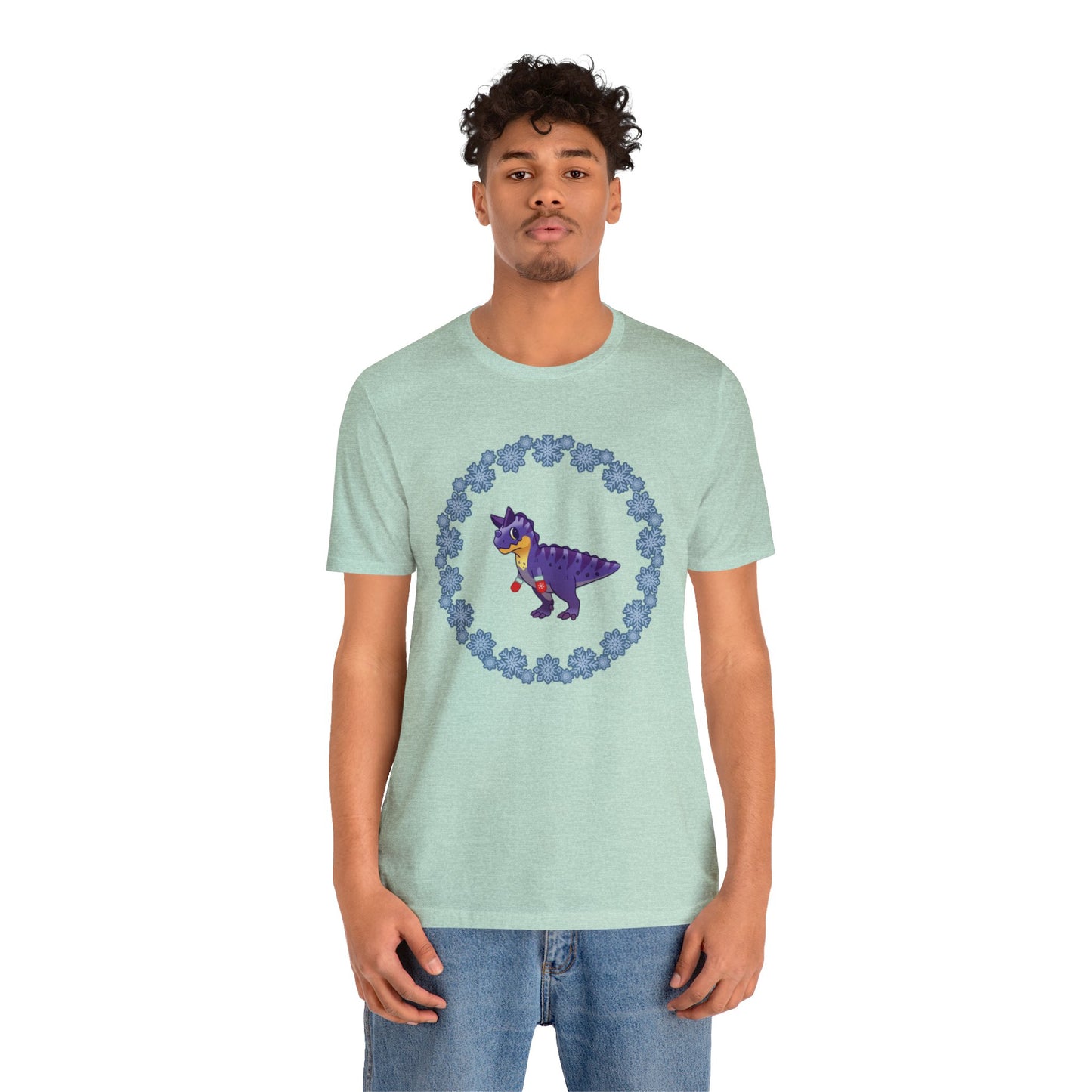 Snowflake Carnotaurus - Unisex Jersey Short Sleeve Tee