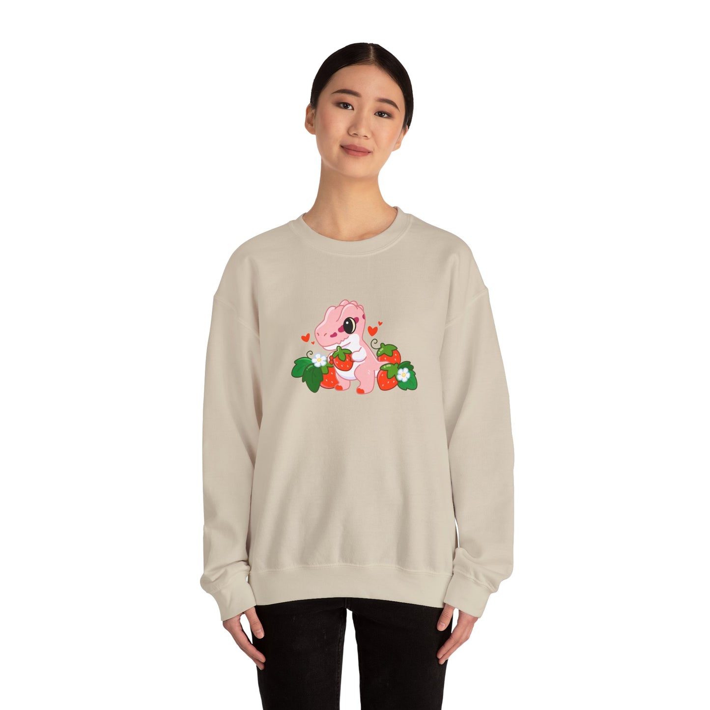 Limited Edition Strawberry Milkshake Tyrannosaurus Rex Plushie Concept Art - Sweatshirt (Australian Edition)