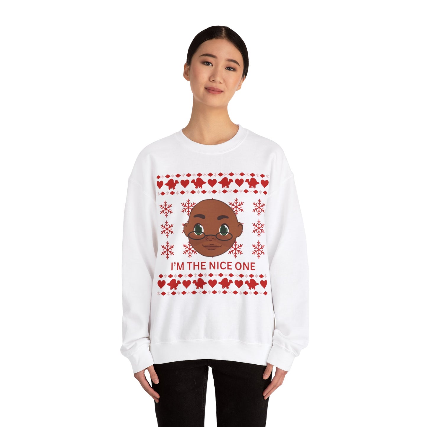 I'm the Nice One Nalroc Holiday Jumper - Unisex Heavy Blend™ Crewneck Sweatshirt (Australia Edition)