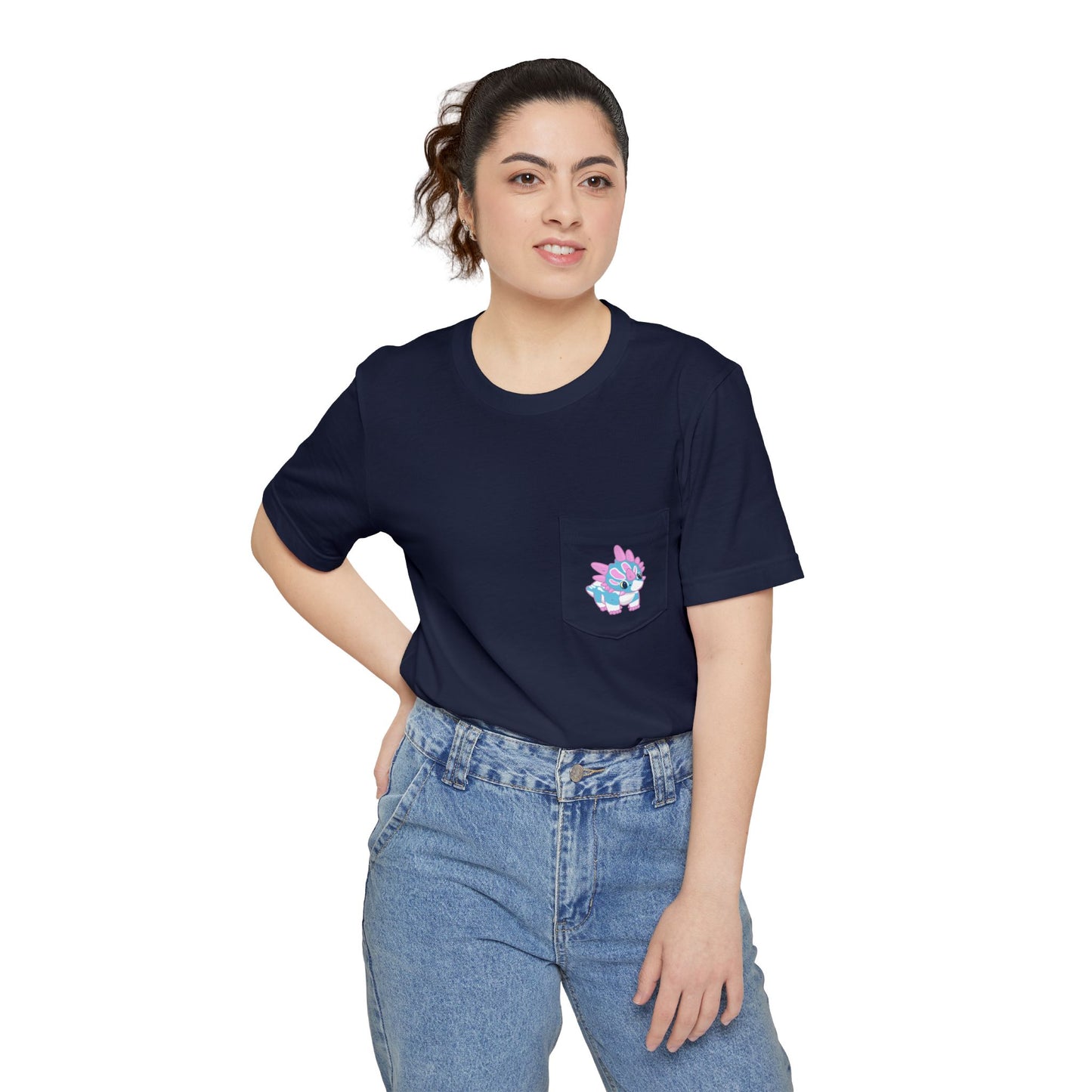 Trans Pride Styracosaurus - Unisex Pocket T-shirt