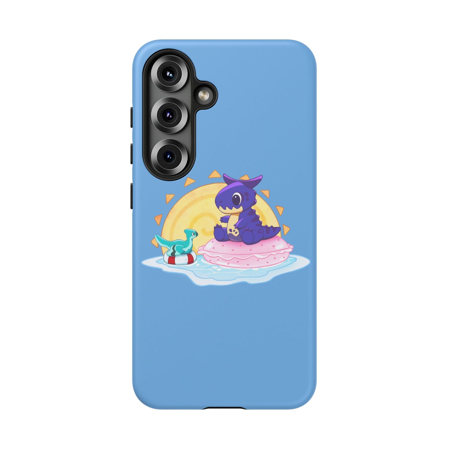 Limited Edition Carnotaurus with Archaeopteryx Sidekick Plushie Concept Art - Phone Case