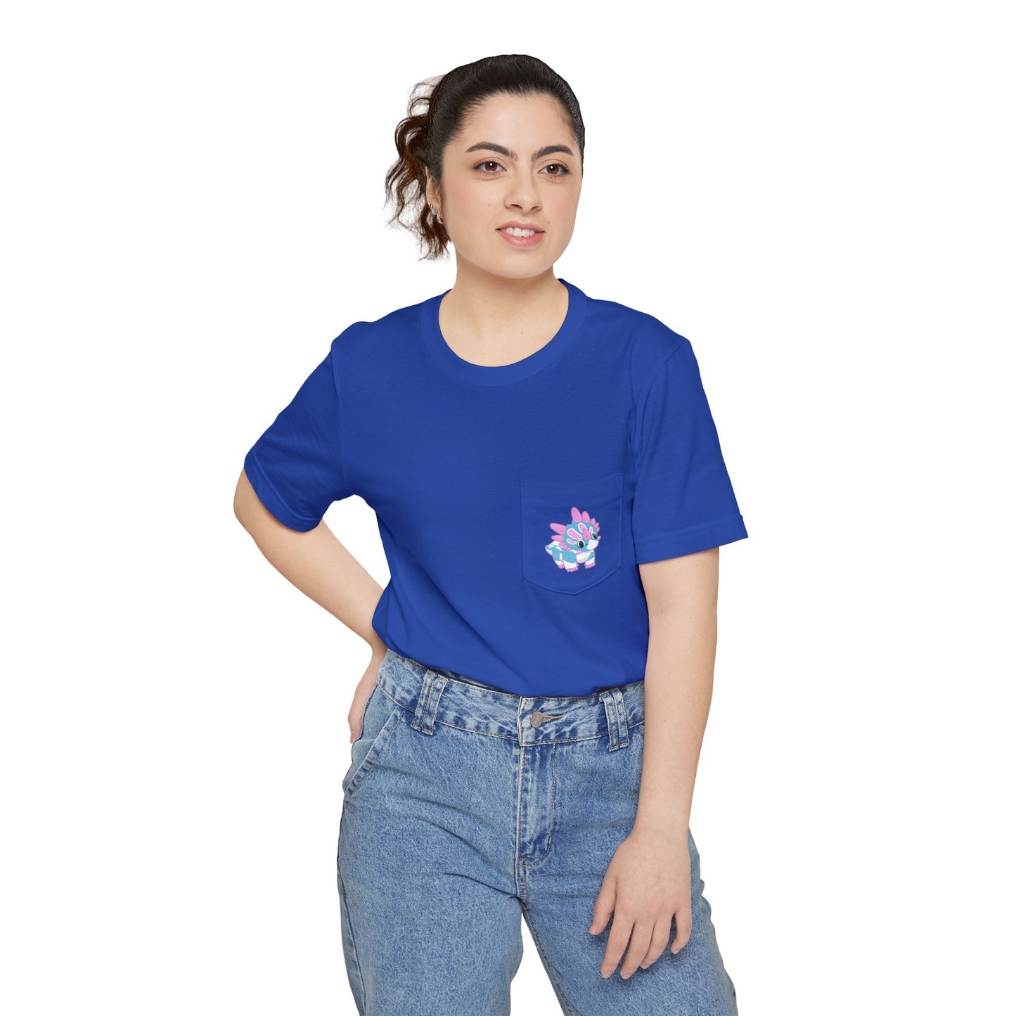 Trans Pride Styracosaurus - Unisex Pocket T-shirt