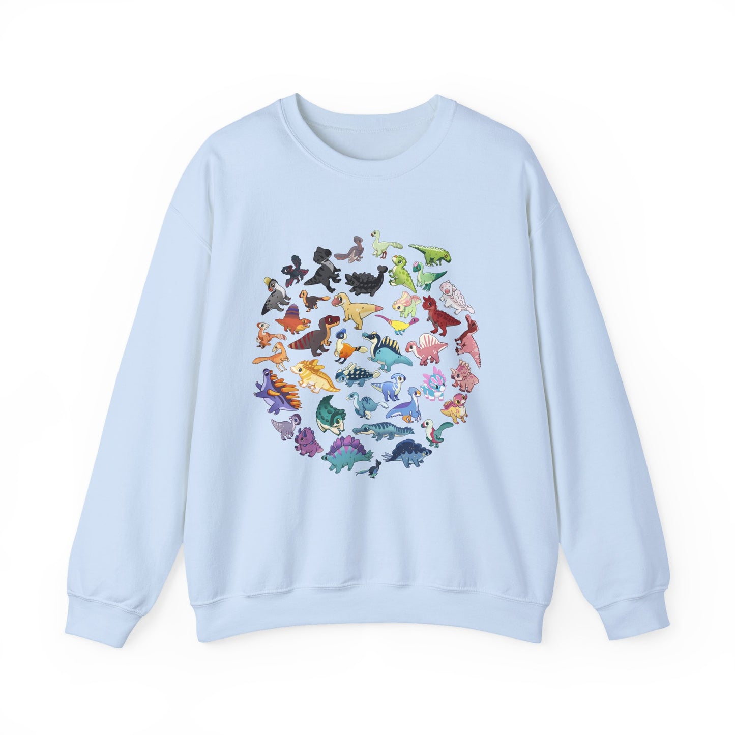 Updated Rainbow of Dinos - Unisex Heavy Blend™ Crewneck Sweatshirt