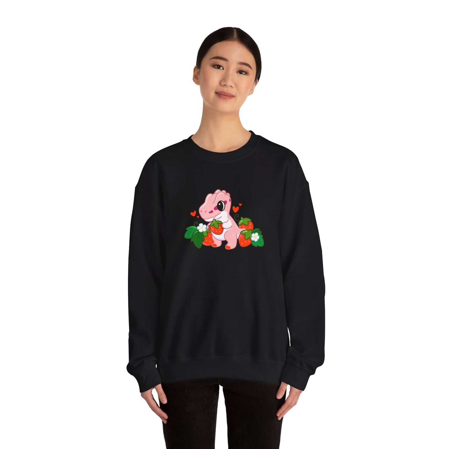 Limited Edition Strawberry Milkshake Tyrannosaurus Rex Plushie Concept Art - Sweatshirt (Australian Edition)