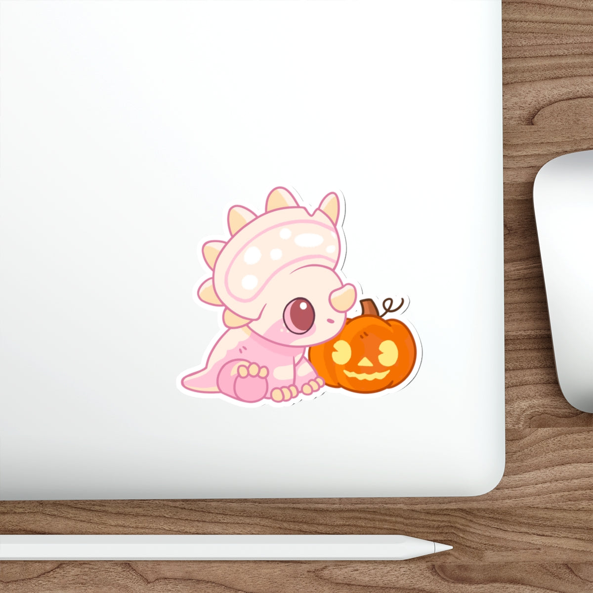 Limited Edition Boo the Albino Styracosaurus - Die-Cut Sticker