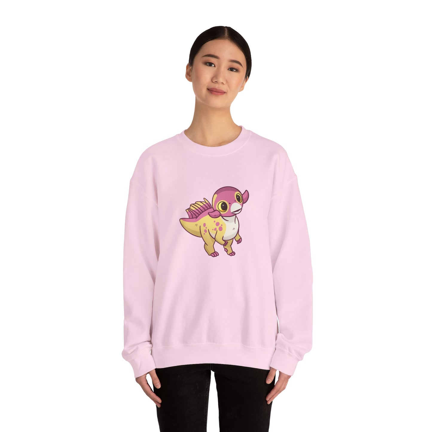 Peach Psittacosaurus - Unisex Heavy Blend™ Crewneck Sweatshirt