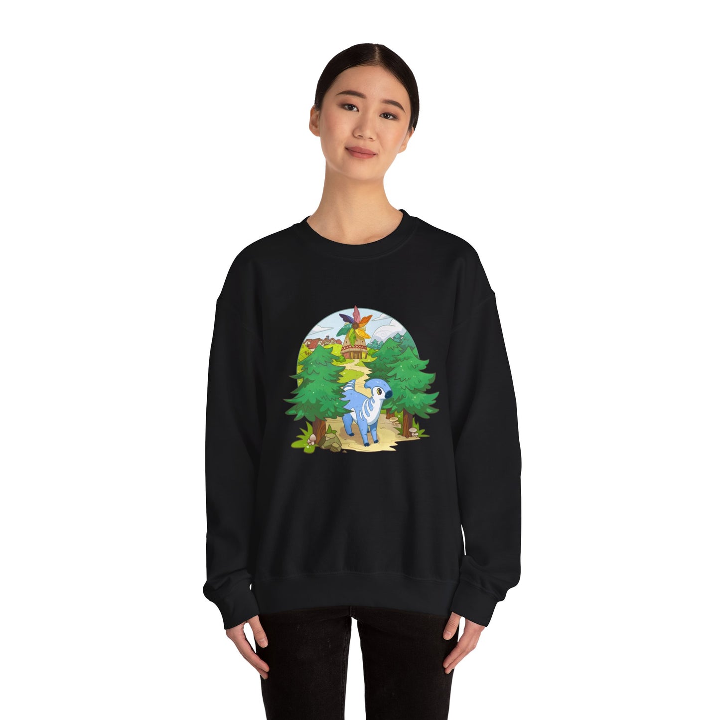 Walk by the Windmill - Unisex Heavy Blend™ Crewneck Sweatshirt