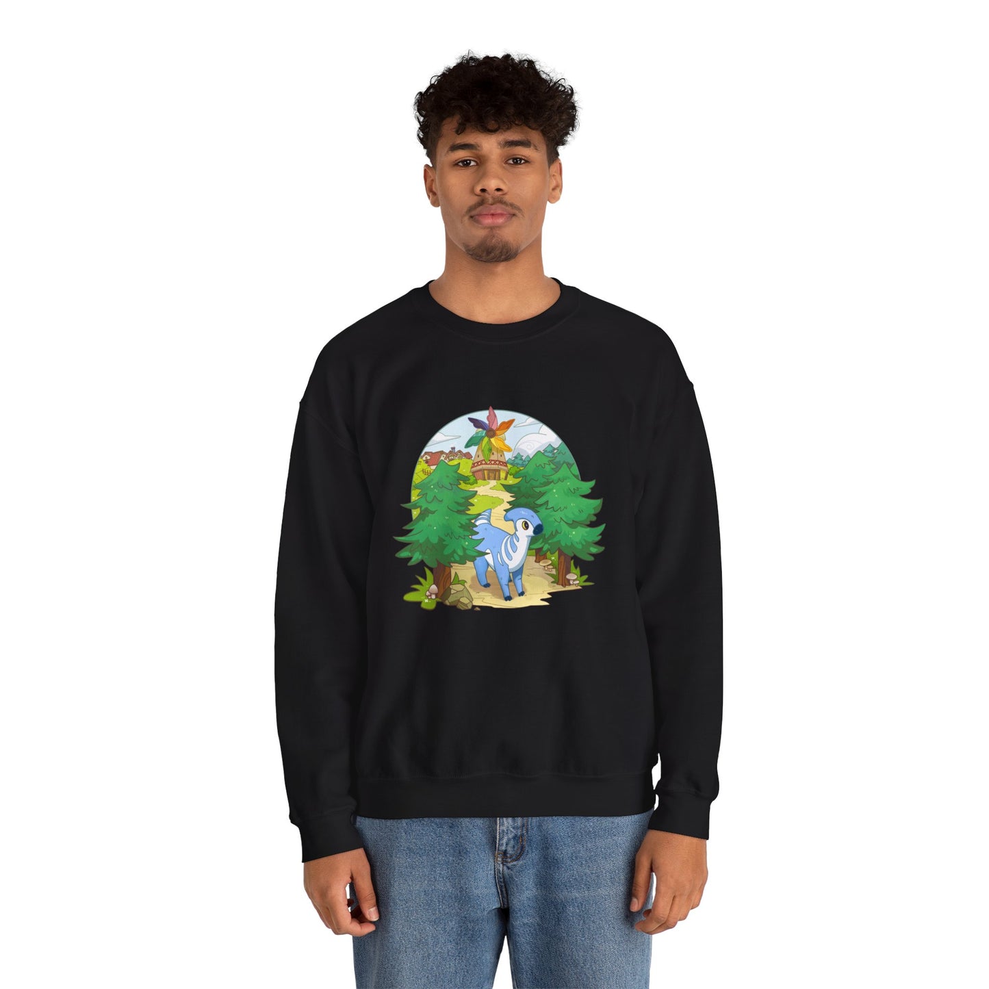 Walk by the Windmill - Unisex Heavy Blend™ Crewneck Sweatshirt