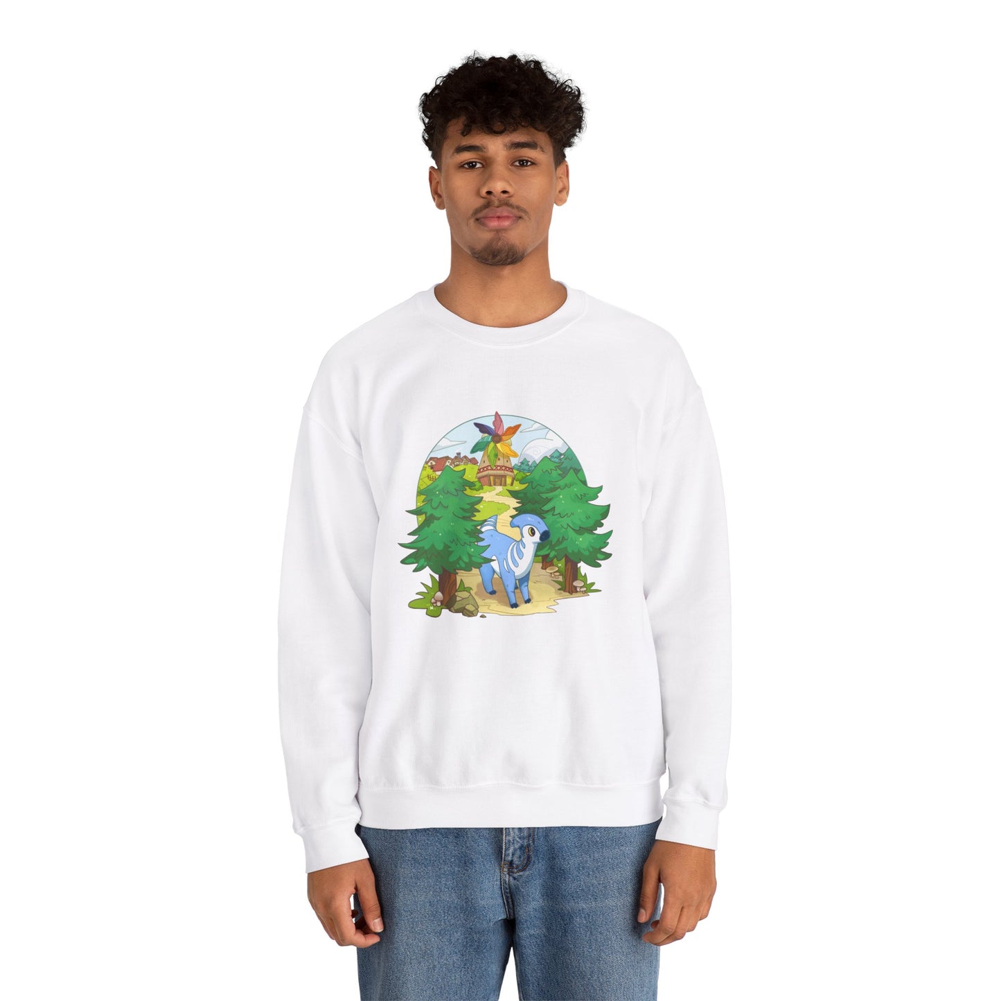 Walk by the Windmill - Unisex Heavy Blend™ Crewneck Sweatshirt