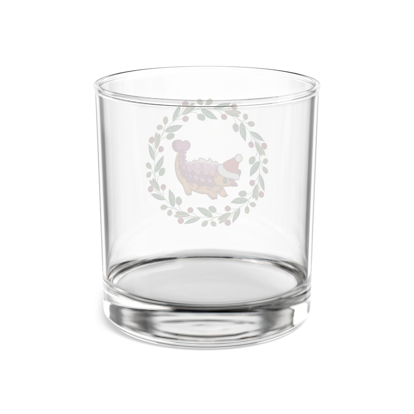 Holiday Retro Collectible Glass - Lesbian Pride Ankylosaurus
