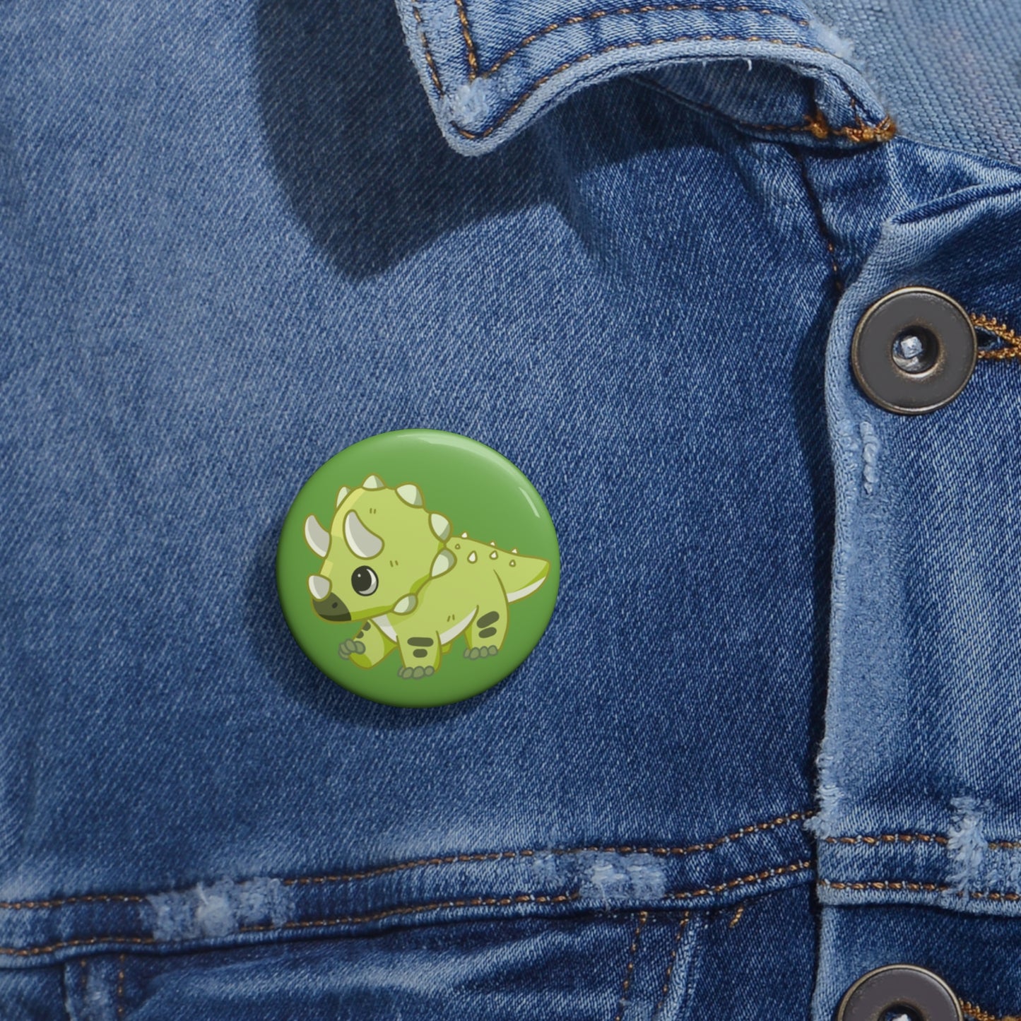 Triceratops Pin Badge