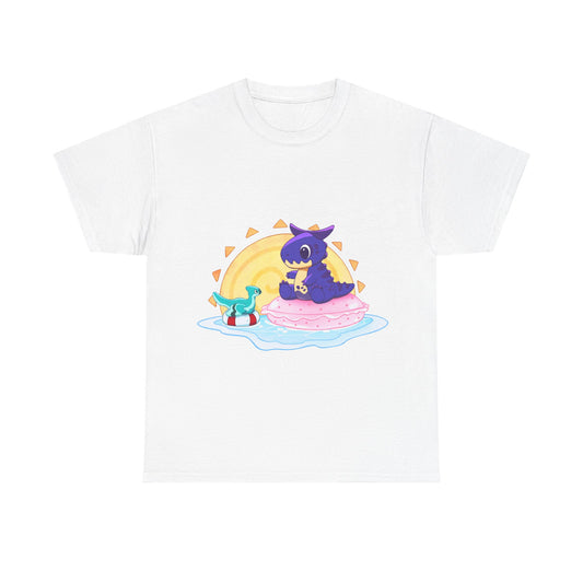 Limited Edition Carnotaurus with Archaeopteryx Sidekick Plushie Concept Art - T-Shirt (UK/EU/USA EDITION)