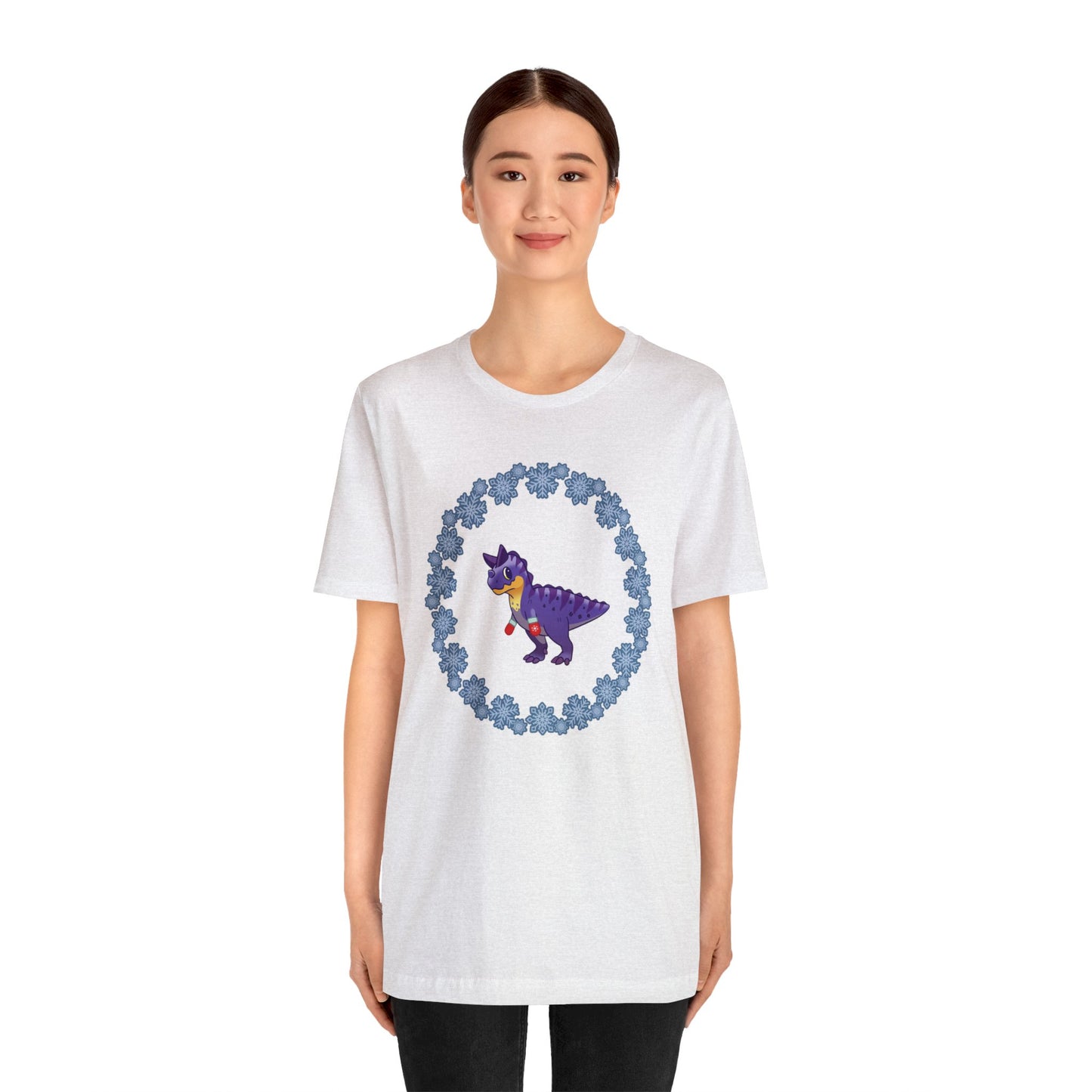 Snowflake Carnotaurus - Unisex Jersey Short Sleeve Tee