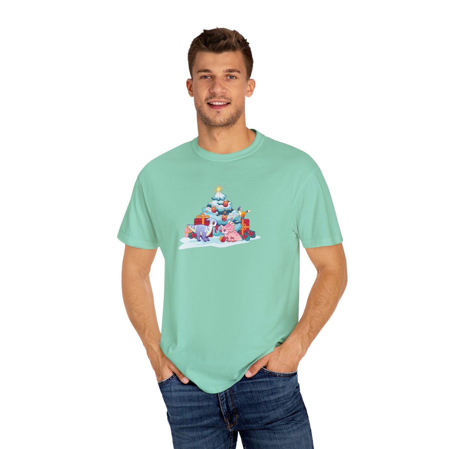 Holiday Dino Tree Decorating T-Shirt