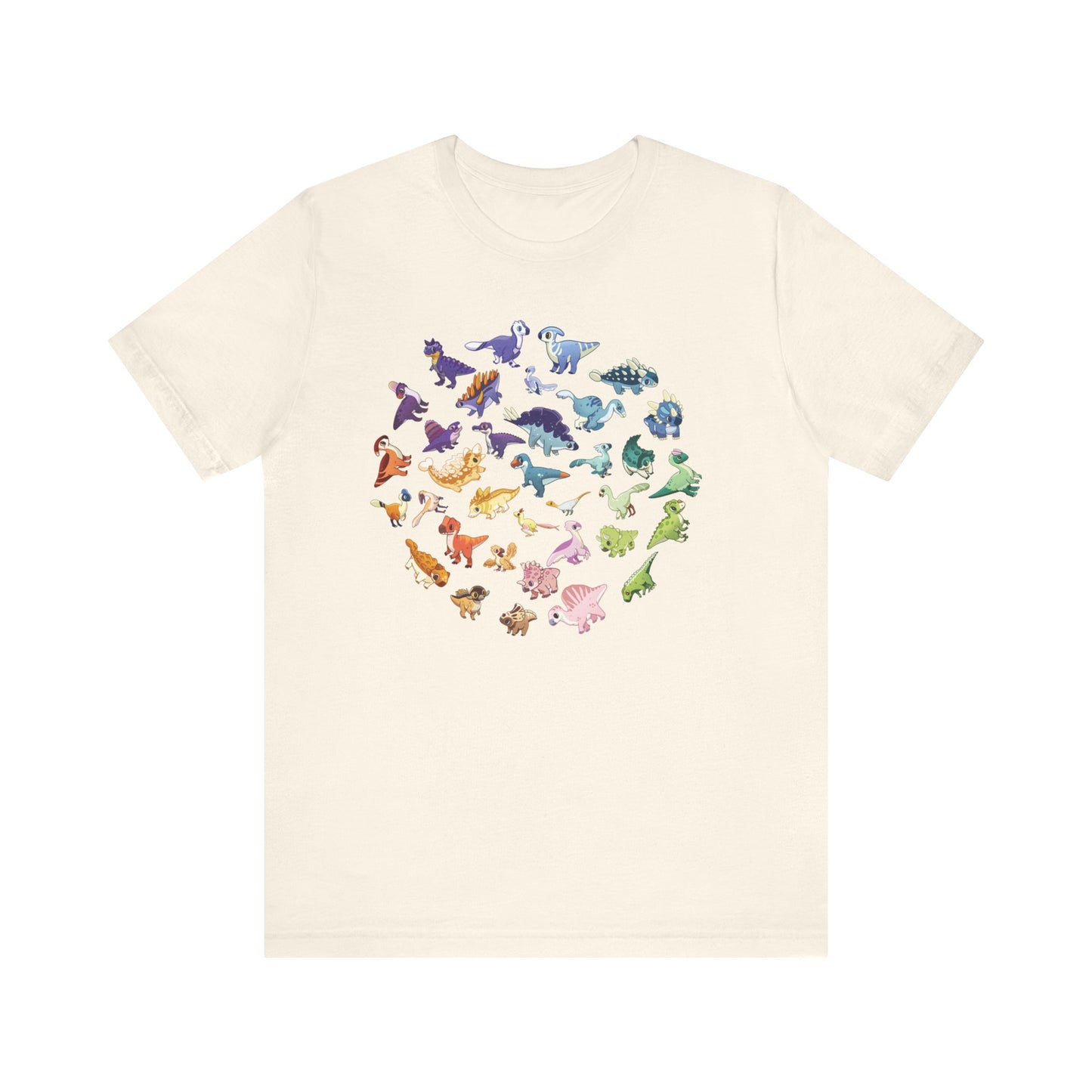 Rainbow of Dinos - Unisex Jersey Short Sleeve T-Shirt