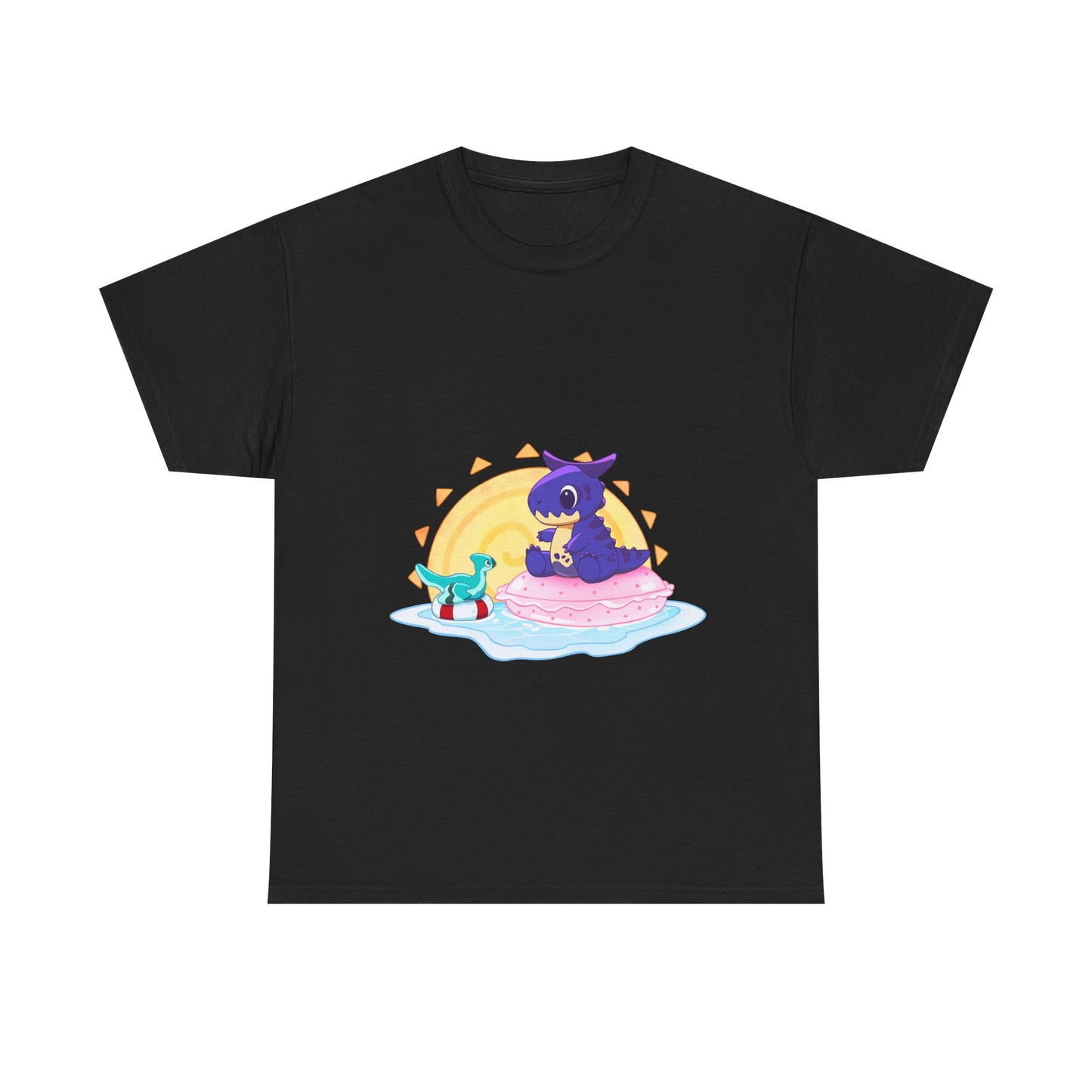 Limited Edition Carnotaurus with Archaeopteryx Sidekick Plushie Concept Art - T-Shirt (AUS EDITION)