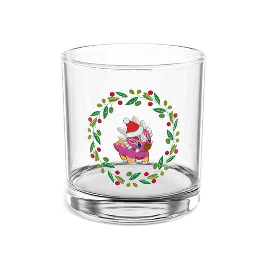 Holiday Retro Collectible Glass - Lesbian Pride Styracosaurus