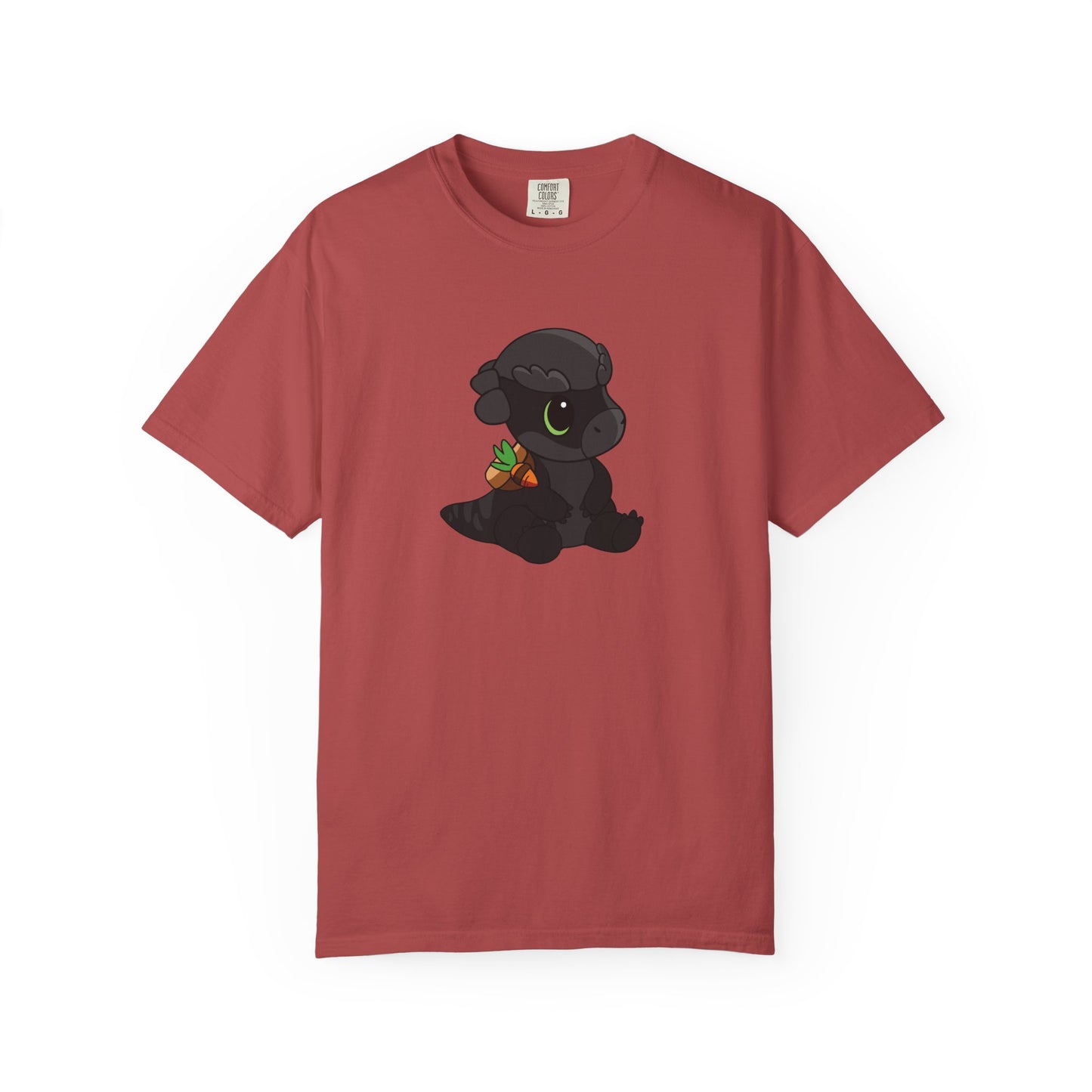 Limited Edition Bonk the Melanistic Pachycephalosaurus Plushie Art - T-Shirt