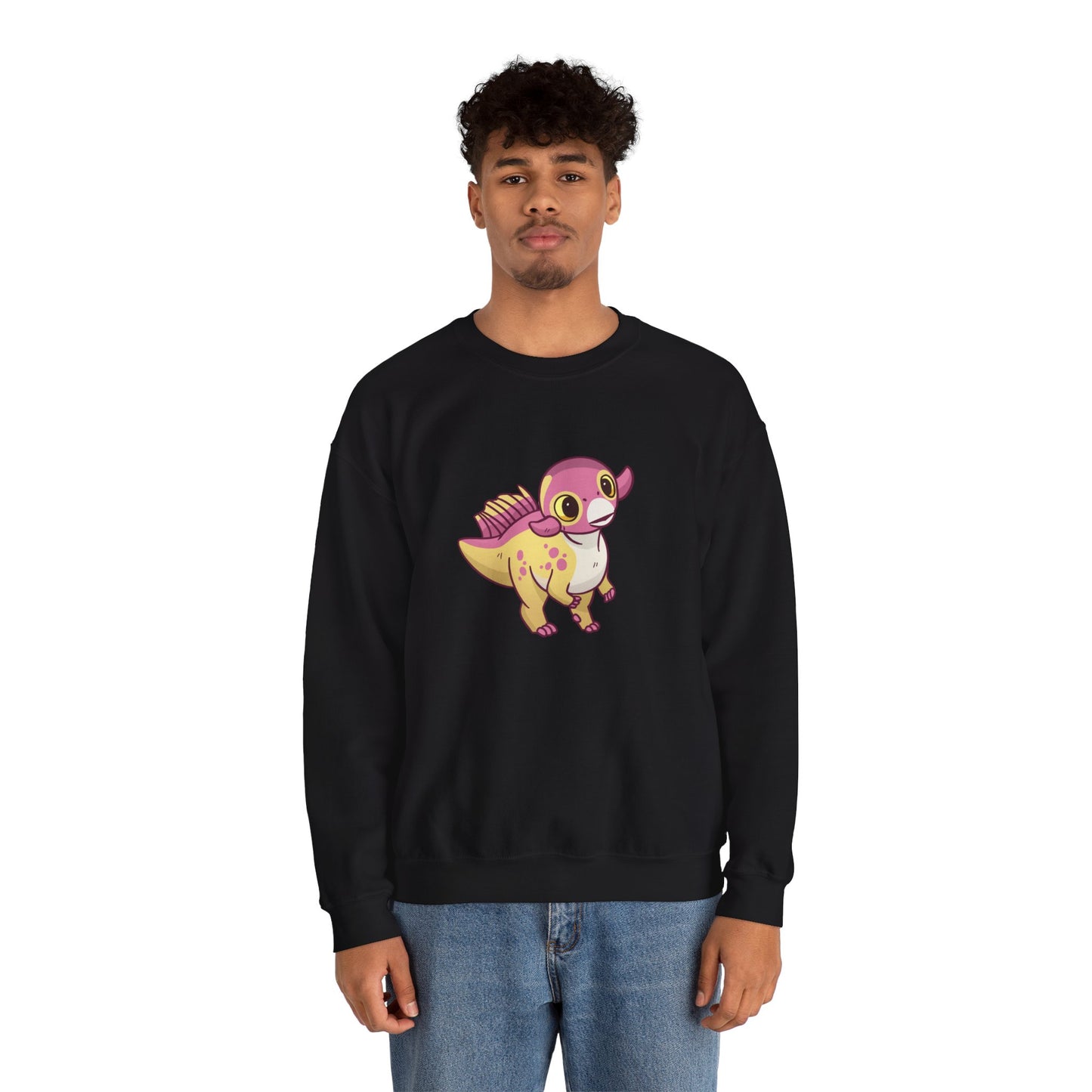 Peach Psittacosaurus - Unisex Heavy Blend™ Crewneck Sweatshirt