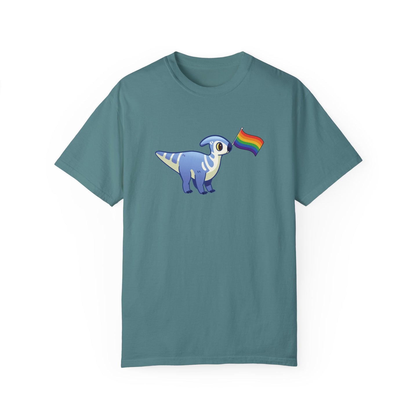 Lucky with a Pride Flag - T-Shirt