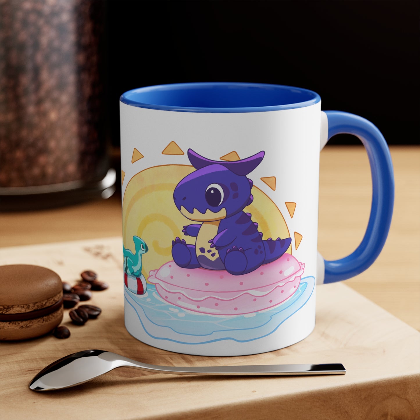 Limited Edition Carnotaurus with Archaeopteryx Sidekick Plushie Concept Art - Mug