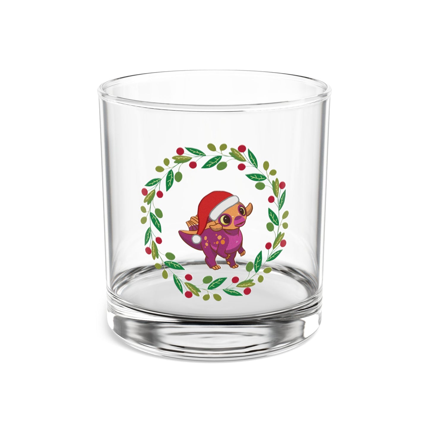 Holiday Retro Collectible Glass - Lesbian Pride Psittacosaurus
