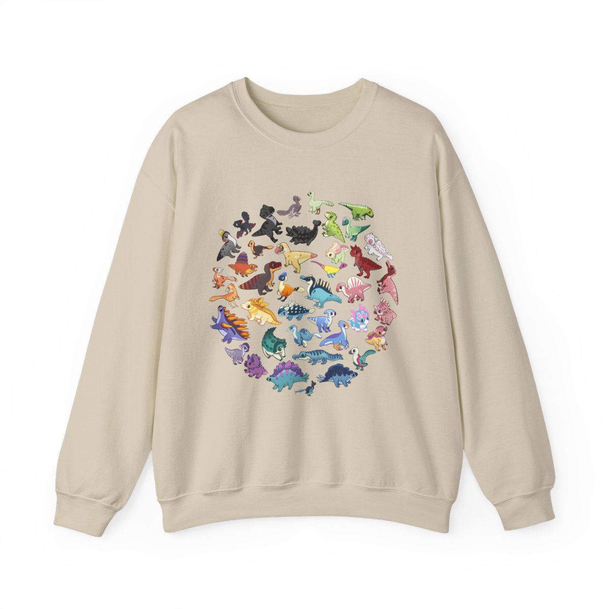 Updated Rainbow of Dinos - Unisex Heavy Blend™ Crewneck Sweatshirt