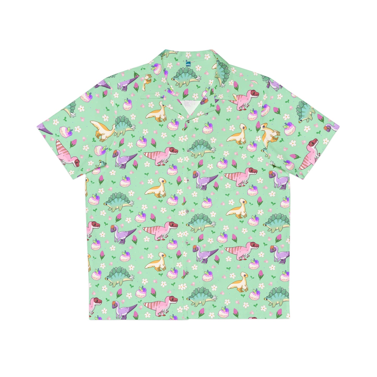 Spring Dinos - Men's Hawaiian Shirt