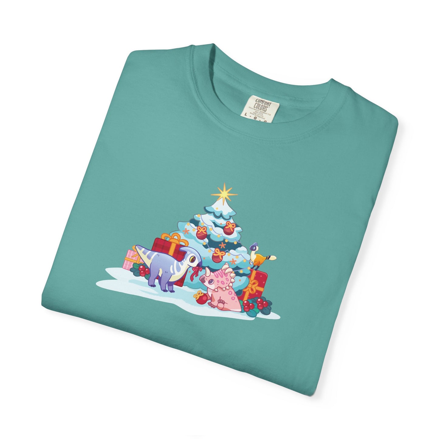 Holiday Dino Tree Decorating T-Shirt