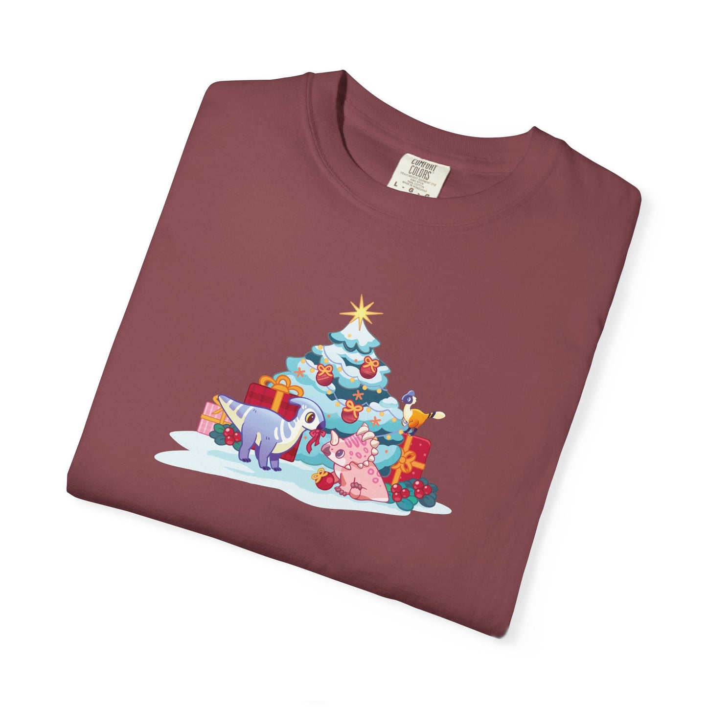 Holiday Dino Tree Decorating T-Shirt