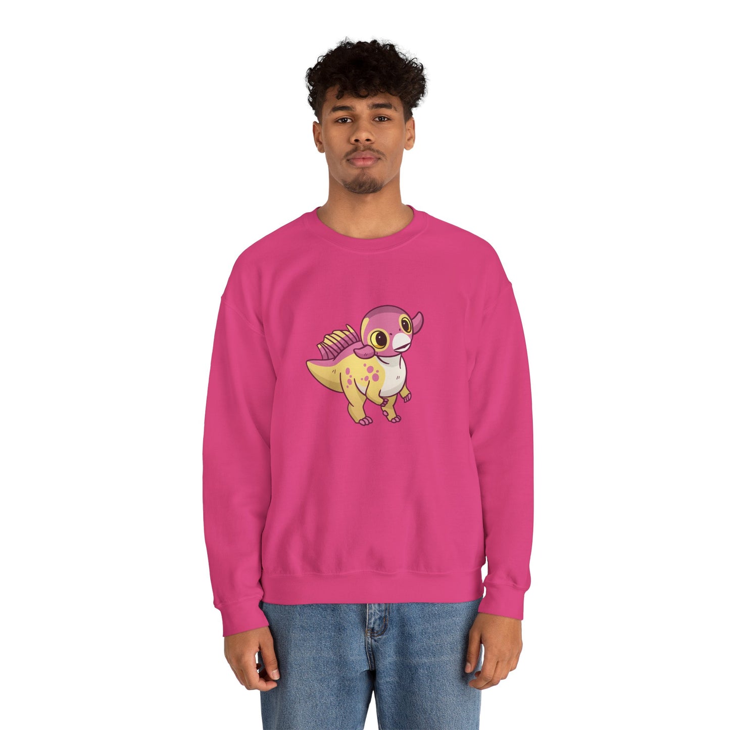 Peach Psittacosaurus - Unisex Heavy Blend™ Crewneck Sweatshirt