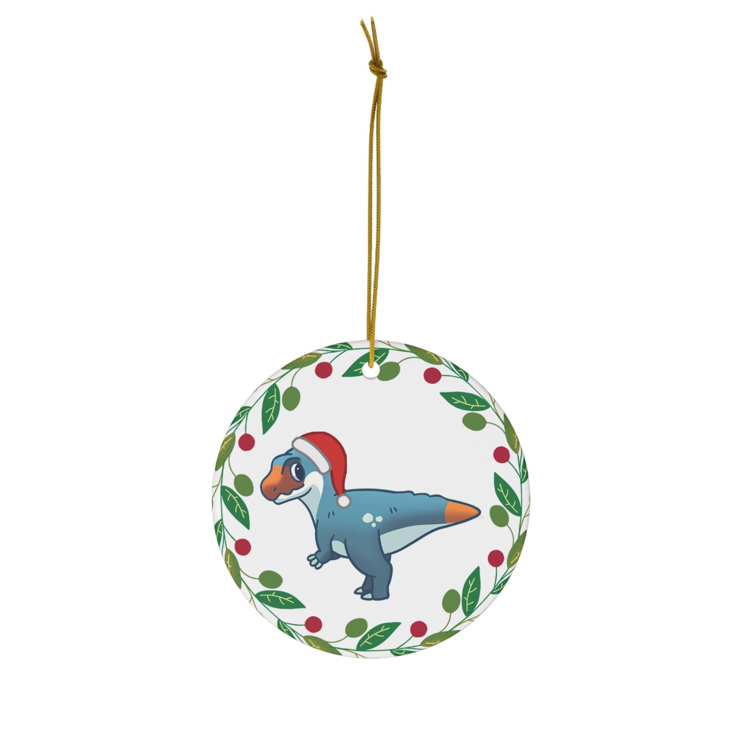 Holiday Megalosaurus - Ceramic Ornament