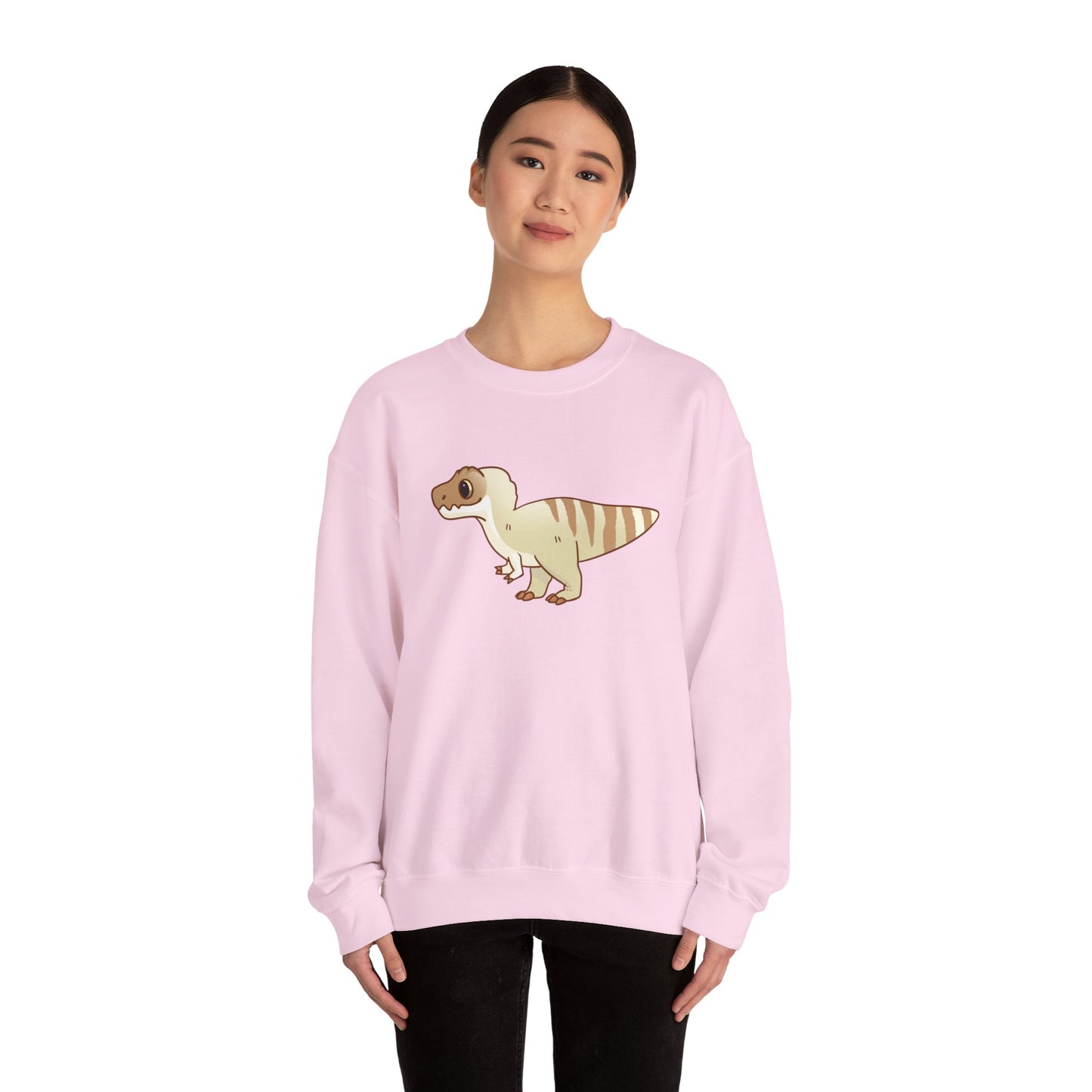 Vanilla Coffee Tyrannosaurus Rex Sweatshirt - Unisex Heavy Blend™ Crewneck Sweatshirt