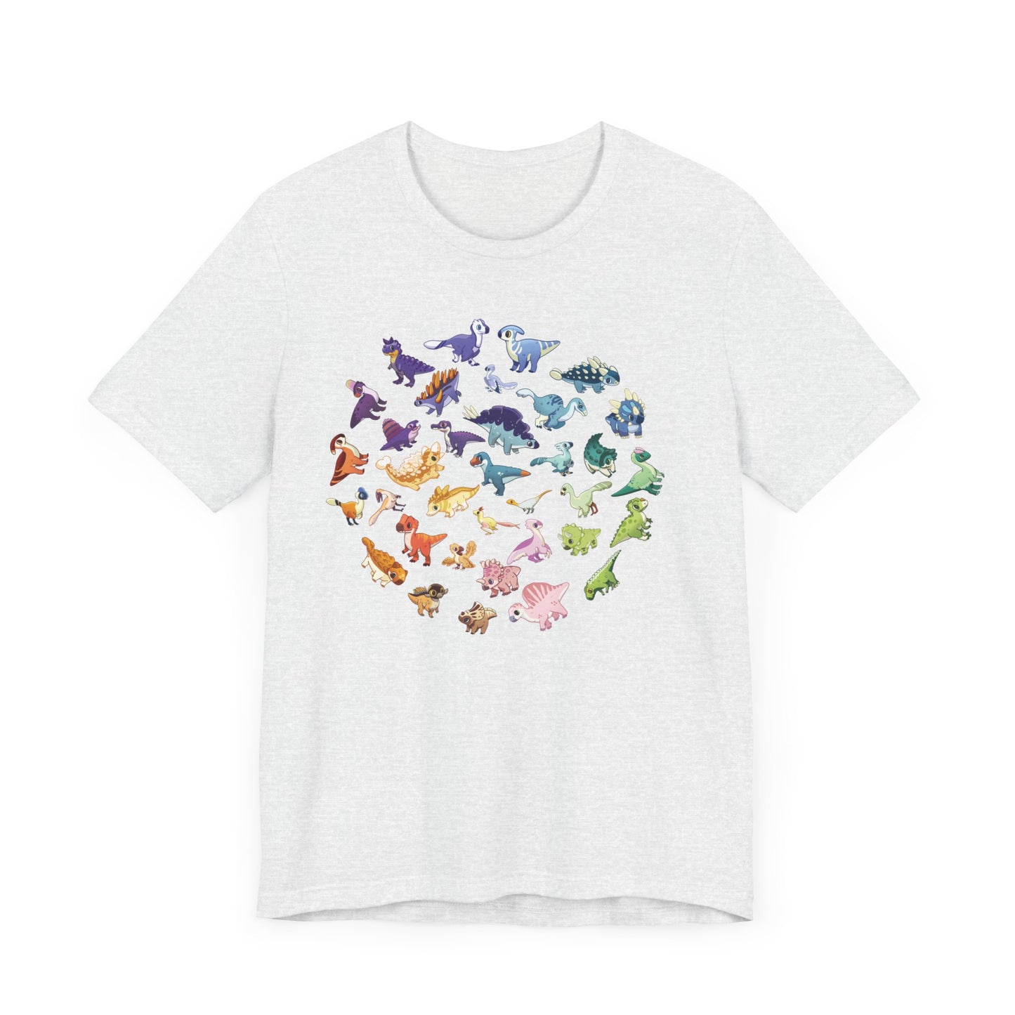 Rainbow of Dinos - Unisex Jersey Short Sleeve T-Shirt