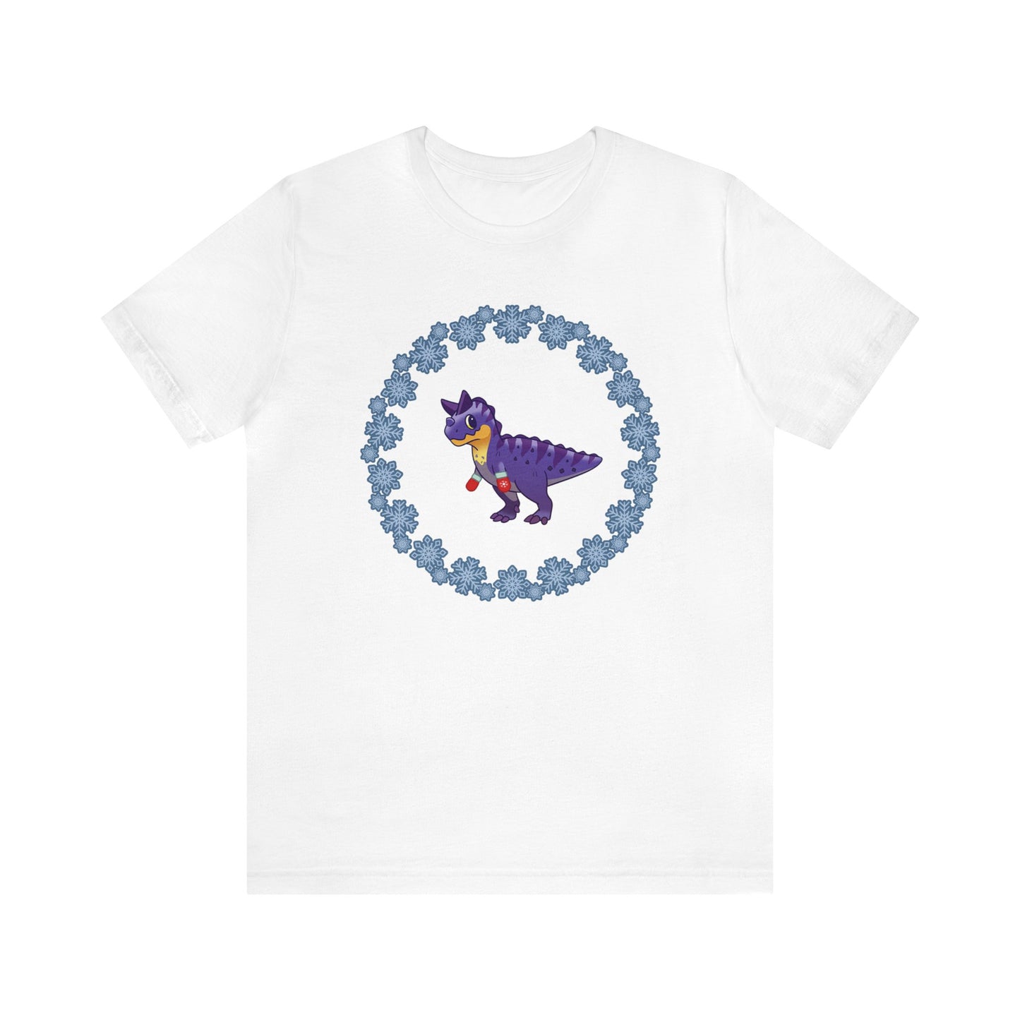 Snowflake Carnotaurus - Unisex Jersey Short Sleeve Tee