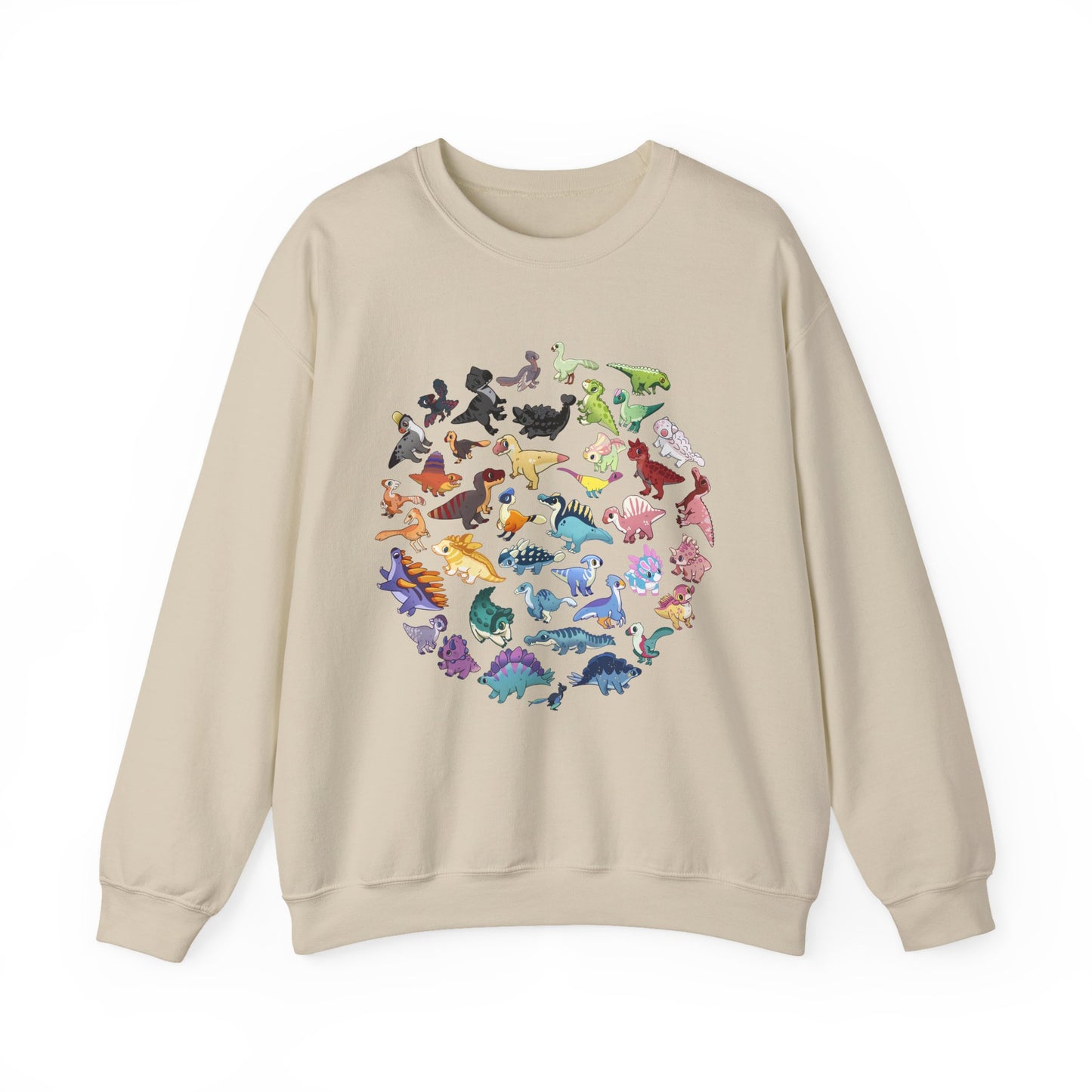 Updated Rainbow of Dinos - Unisex Heavy Blend™ Crewneck Sweatshirt