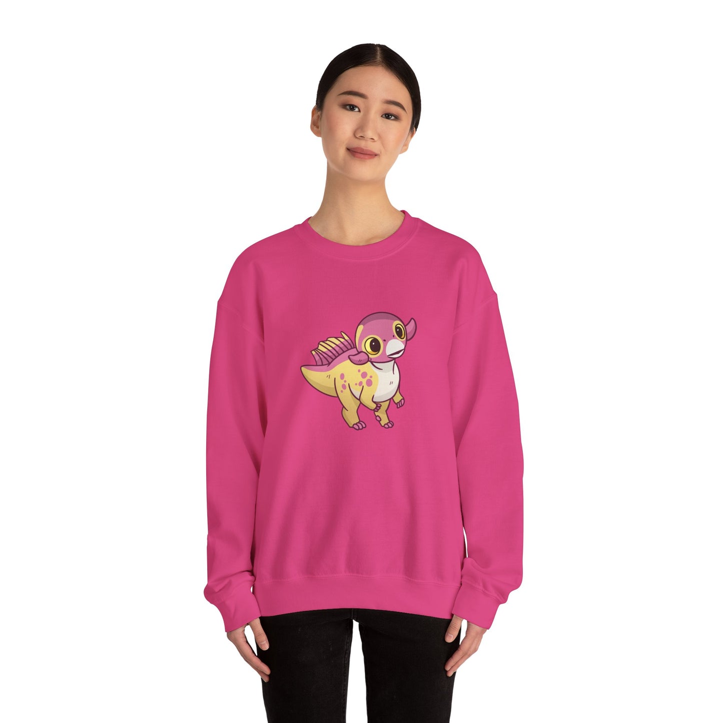 Peach Psittacosaurus - Unisex Heavy Blend™ Crewneck Sweatshirt