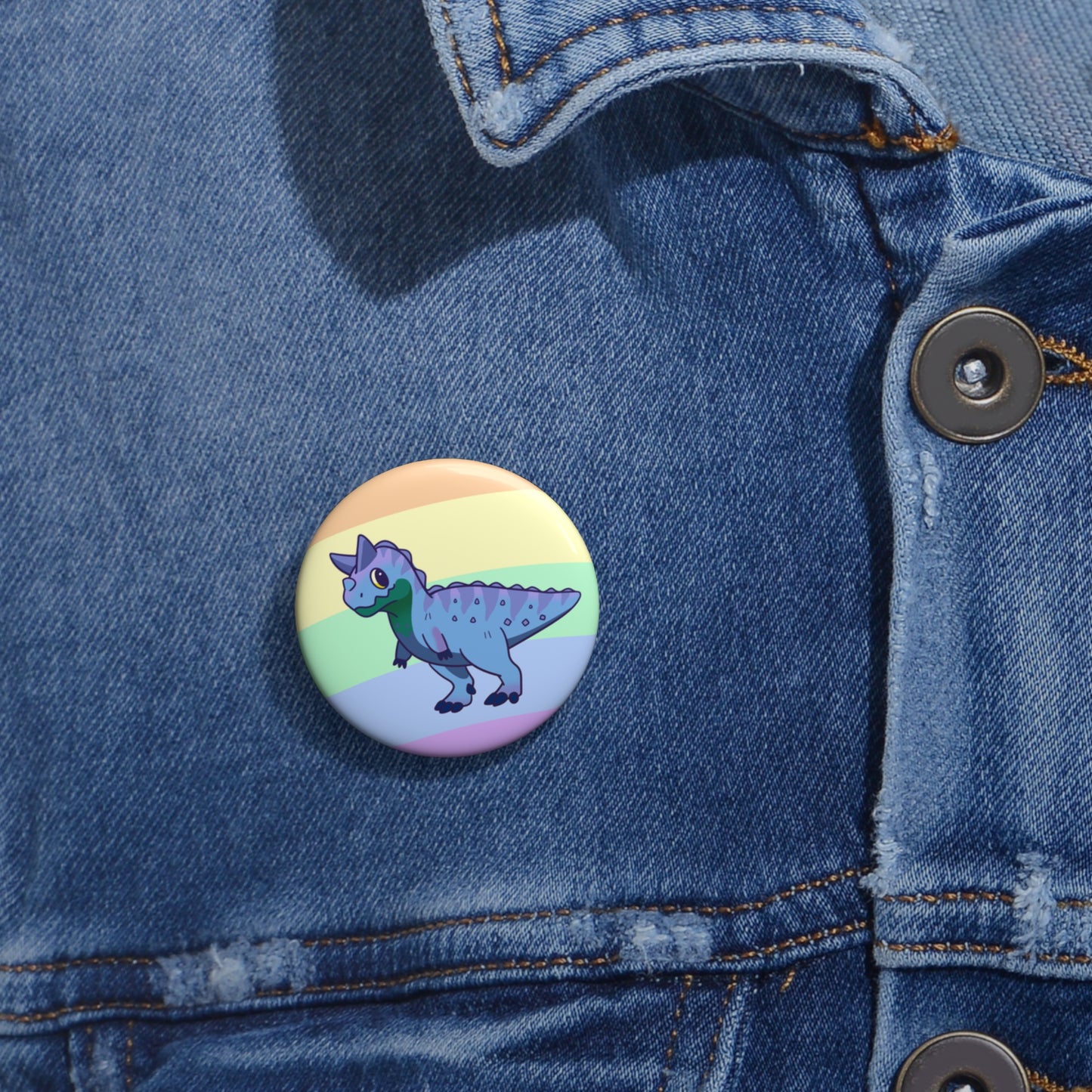 MLM Pride Carnotaurus - Pin Badge