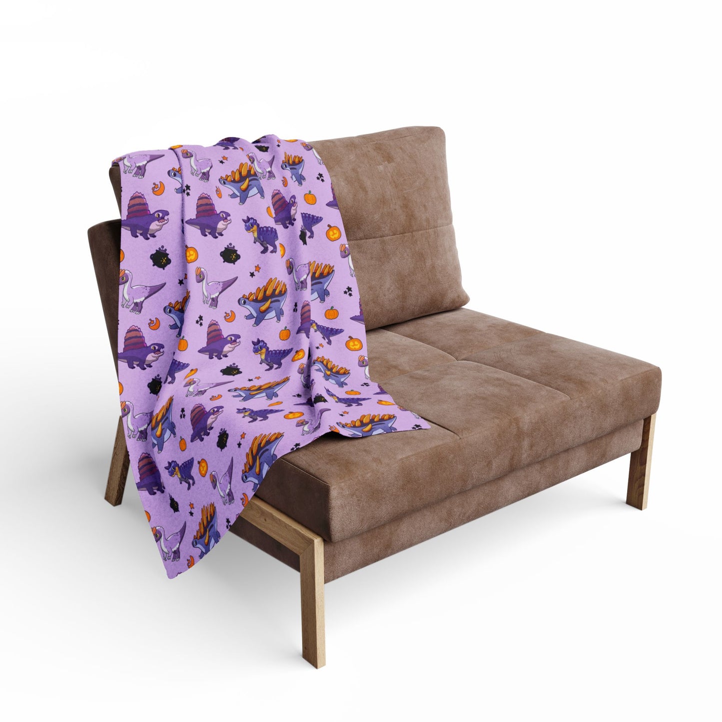 Halloween Dinos - Purple Arctic Fleece Blanket (UK/EUROPE)