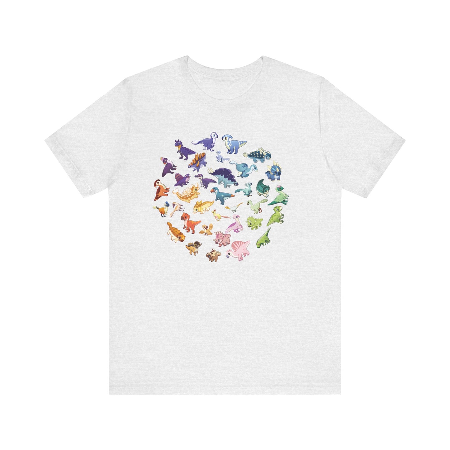 Rainbow of Dinos - Unisex Jersey Short Sleeve T-Shirt