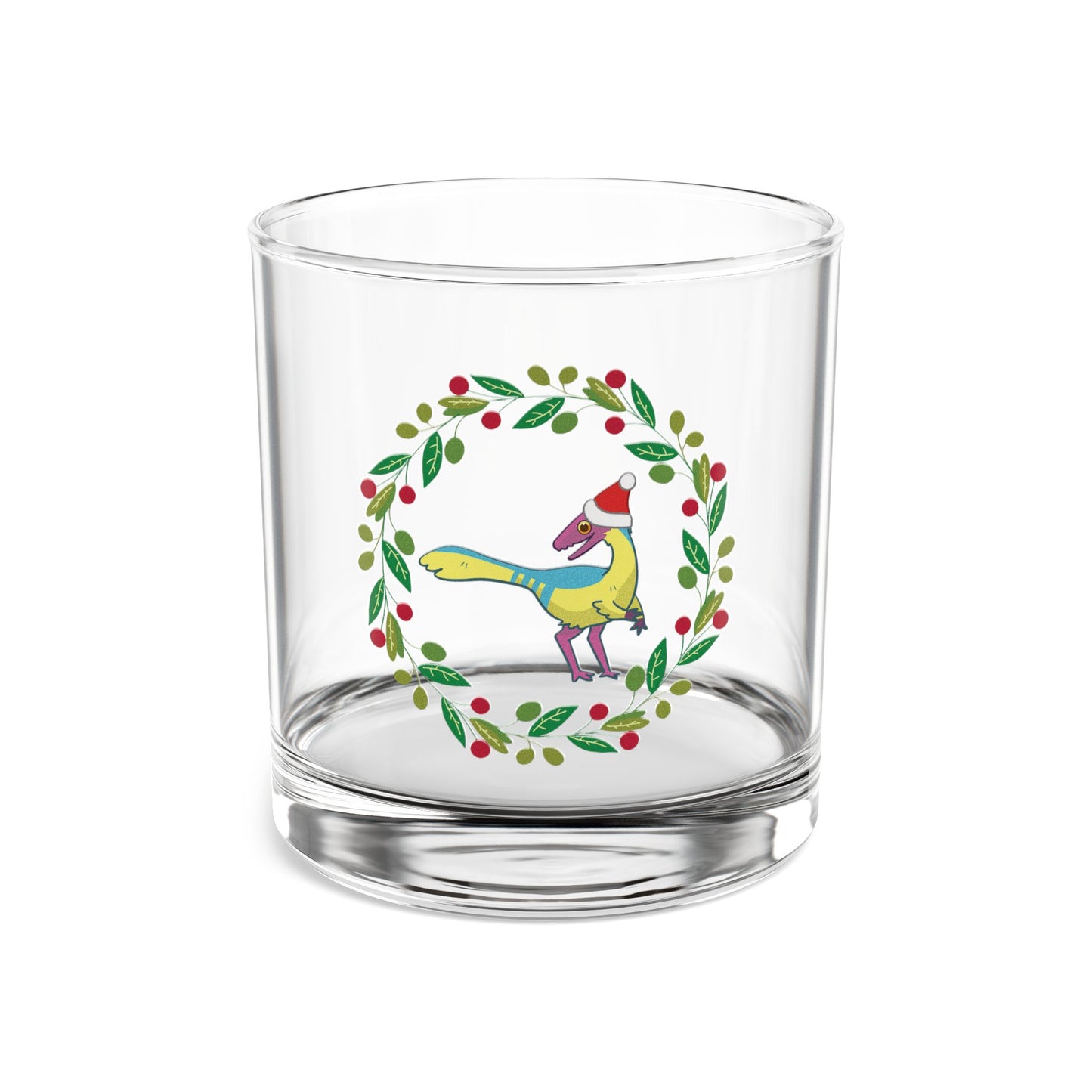 Holiday Retro Collectible Glass - Pan Pride Compsognathus