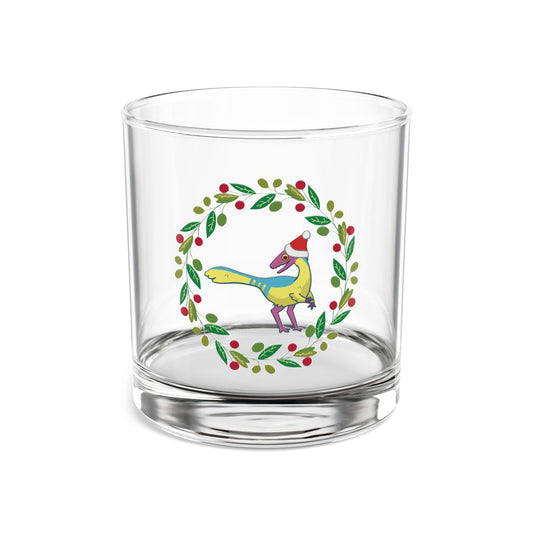 Holiday Retro Collectible Glass - Pan Pride Compsognathus
