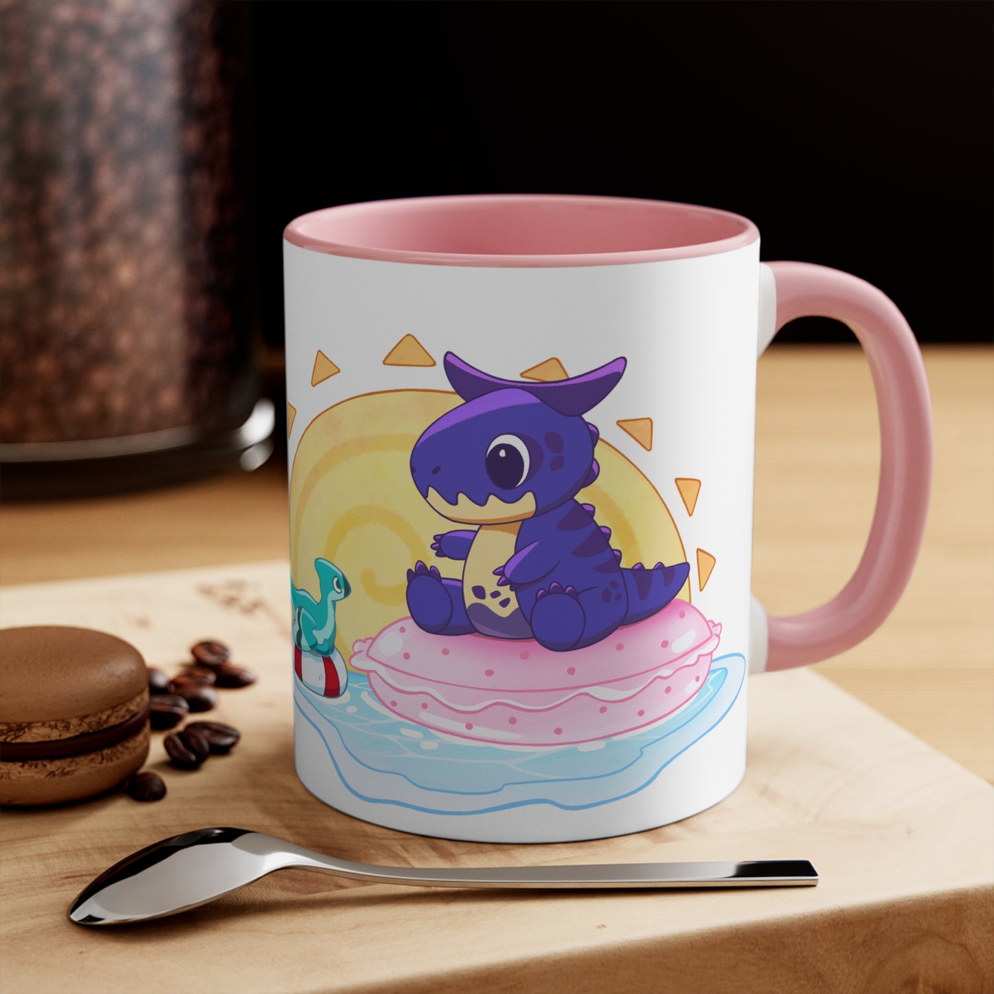 Limited Edition Carnotaurus with Archaeopteryx Sidekick Plushie Concept Art - Mug