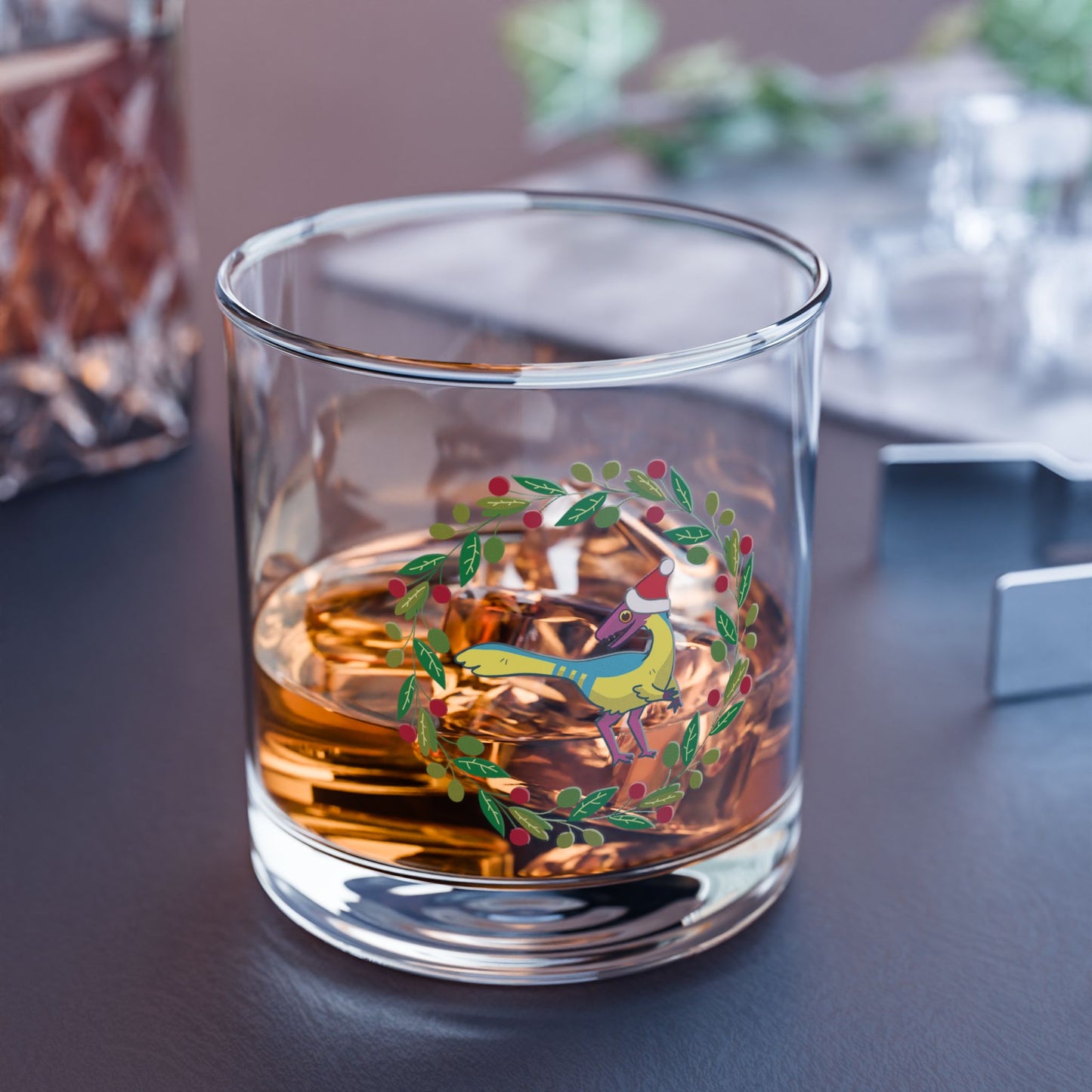 Holiday Retro Collectible Glass - Pan Pride Compsognathus