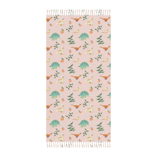 Peach Dinos - Boho Beach Cloth