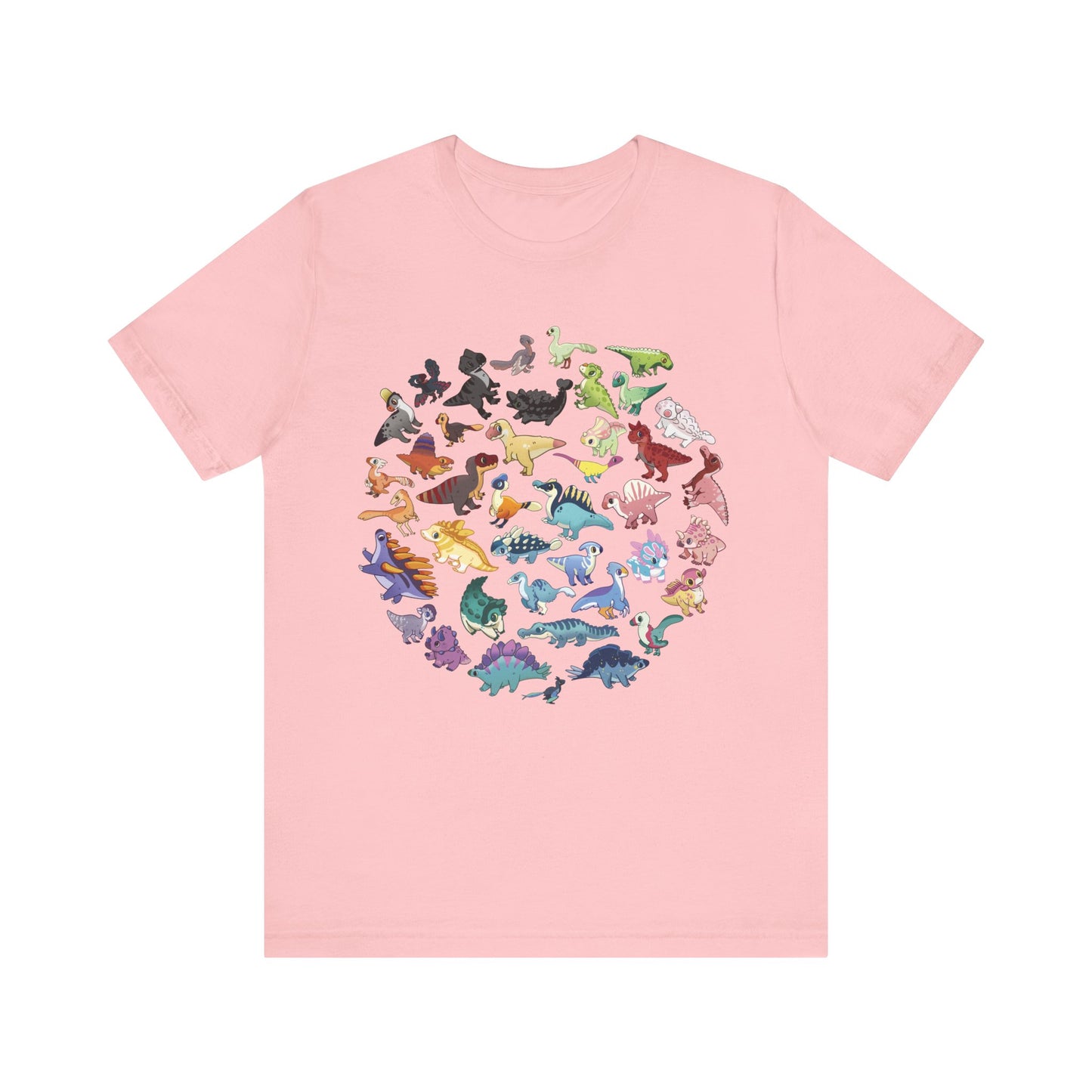 Updated Rainbow of Dinos - Unisex Jersey Short Sleeve T-Shirt